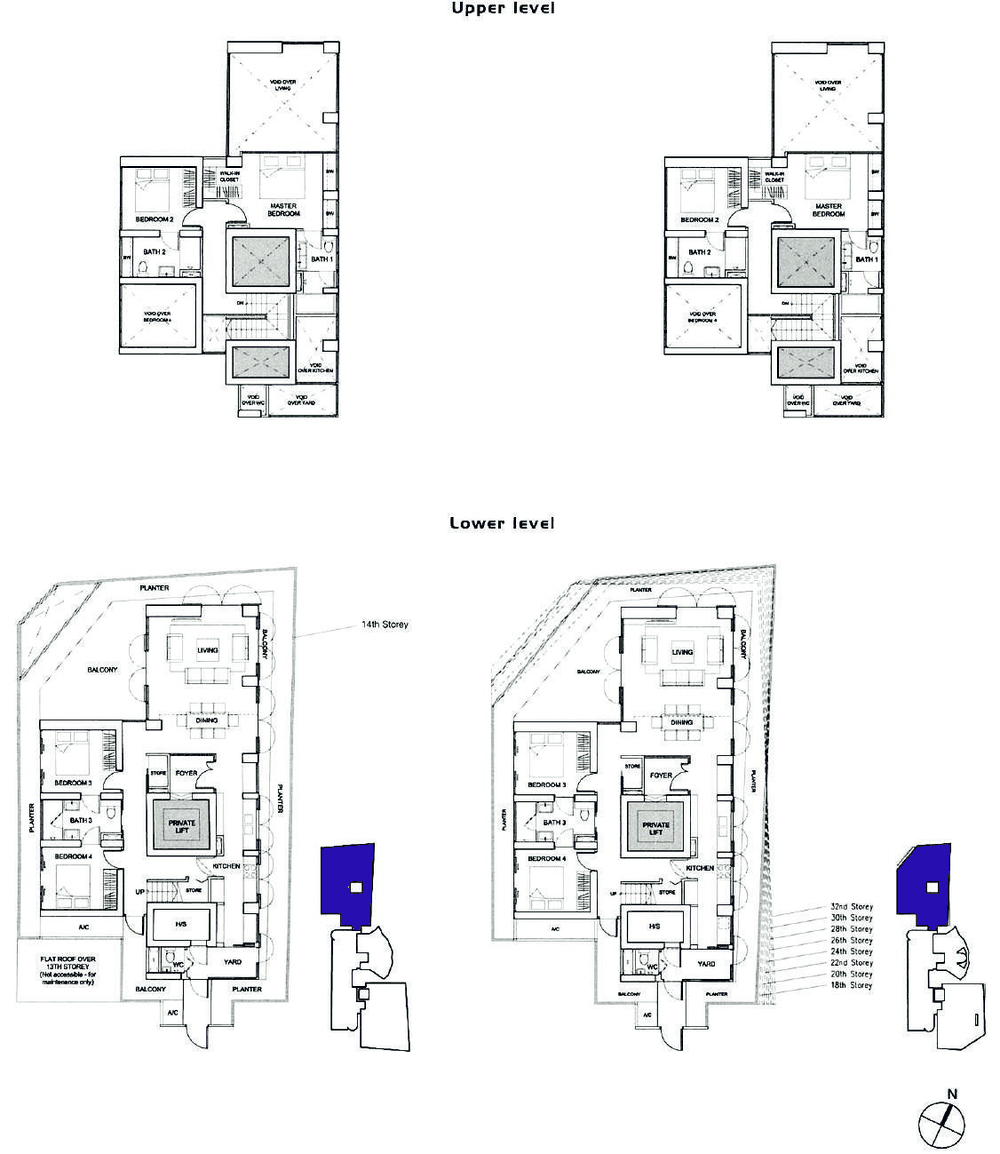 Type F · 4-Bedroom Duplex